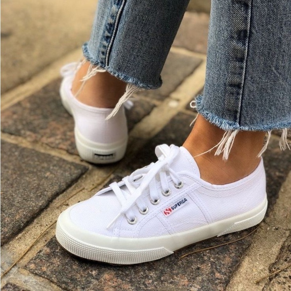 Superga Off-White Canvas Sneakers